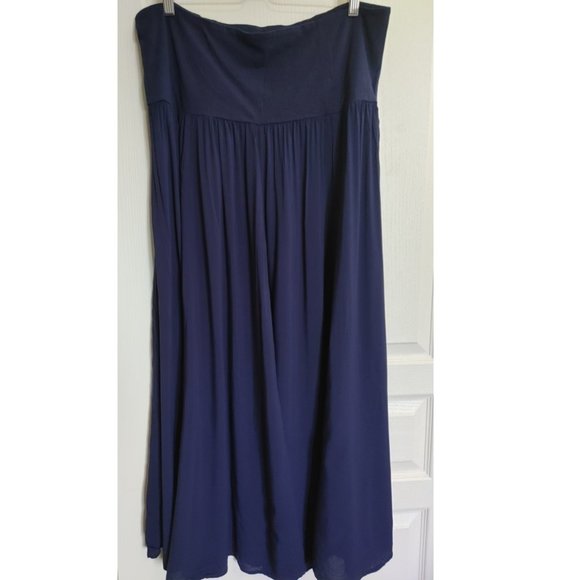 MAMAS&PAPAS LONG FLOWY SKIRT INDIGO COLOR (US 12) - Picture 1 of 5